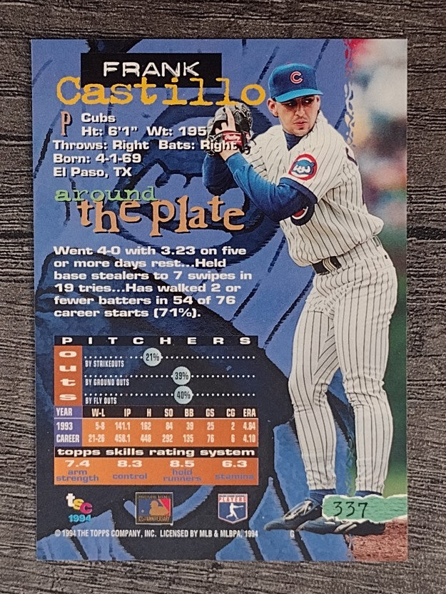 1994 Stadium Club #337 Frank Castillo