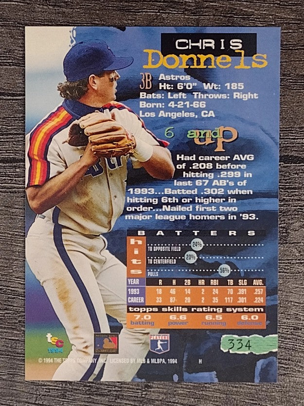 1994 Stadium Club #334 Chris Donnels