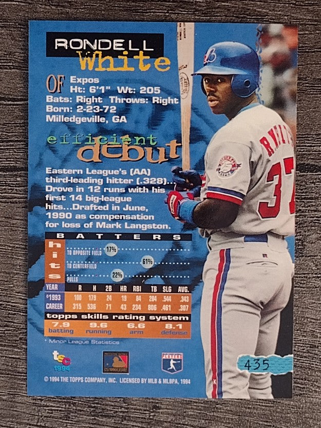 1994 Stadium Club #435 Rondell White