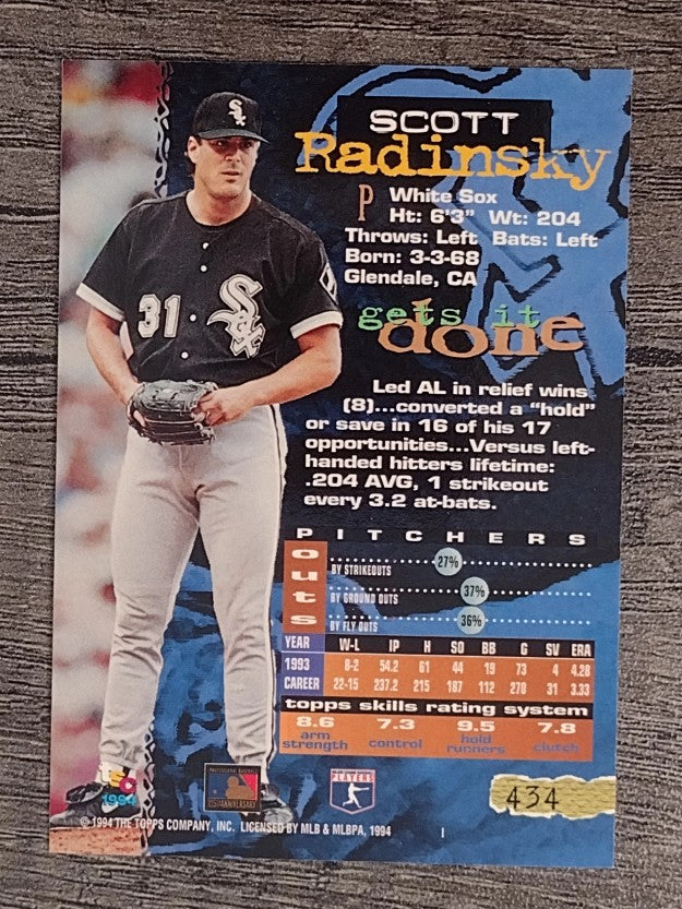 1994 Stadium Club #434 Scott Radinsky