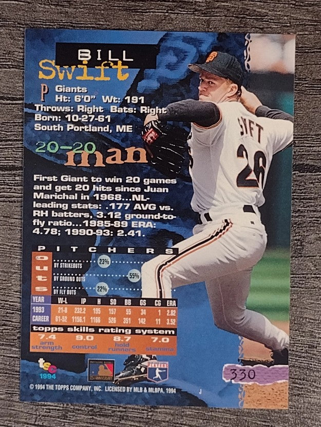 1994 Stadium Club #330 Bill Swift