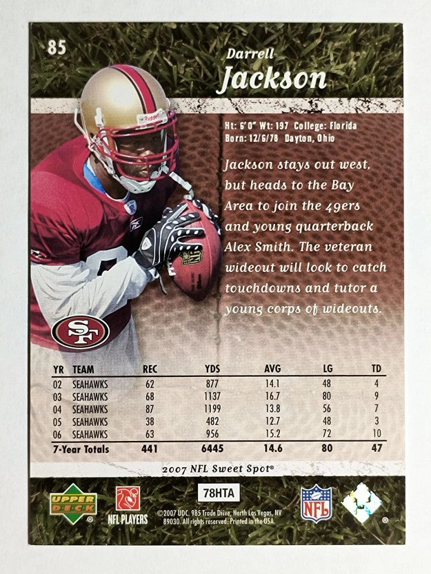 2007 Sweet Spot #85 Darrell Jackson