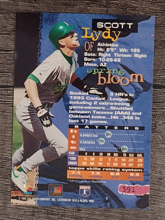 1994 Stadium Club #391 Scott Lydy