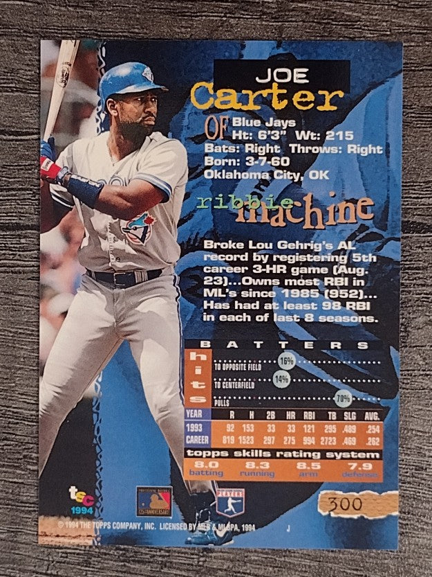 1994 Stadium Club #300 Joe Carter