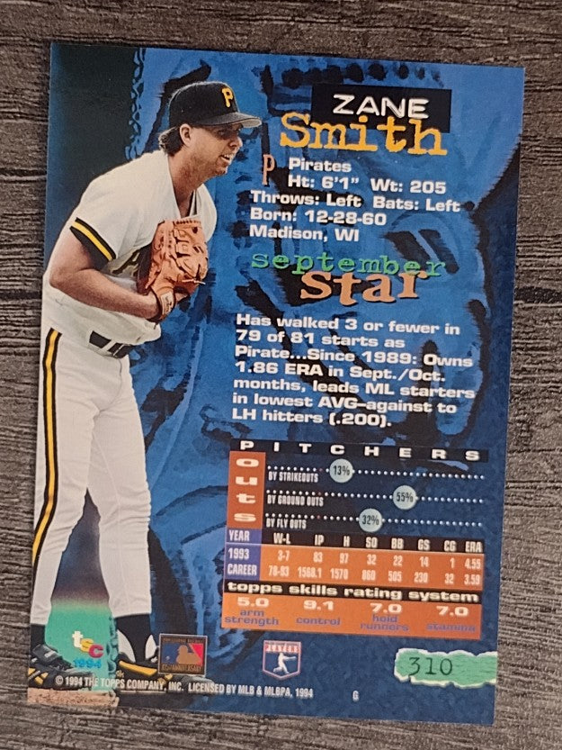 1994 Stadium Club #310 Zane Smith