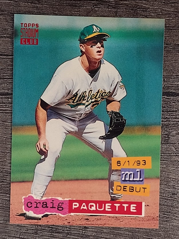 1994 Stadium Club #328 Craig Paquette