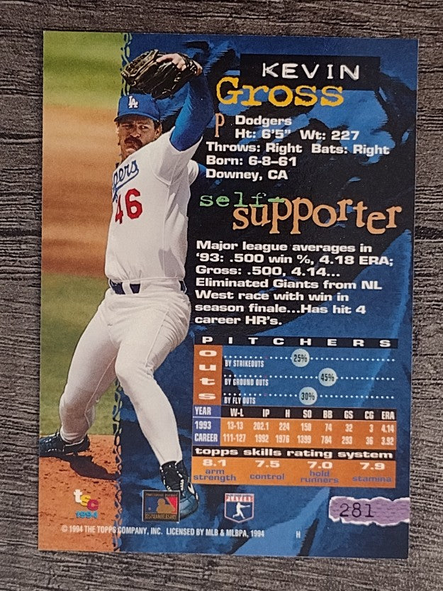 1994 Stadium Club #281 Kevin Gross