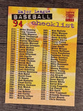 1994 Stadium Club #539 Checklist 271-405