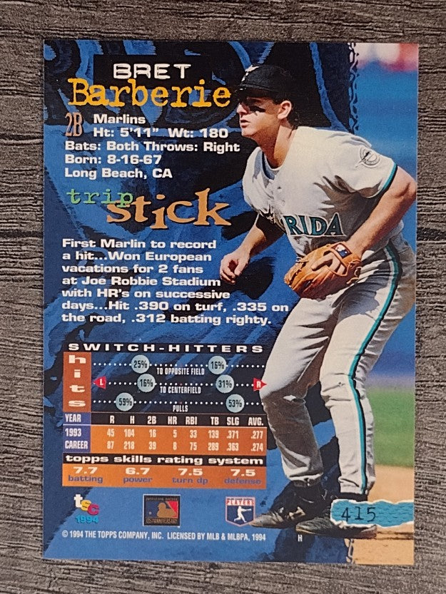 1994 Stadium Club #415 Bret Barberie