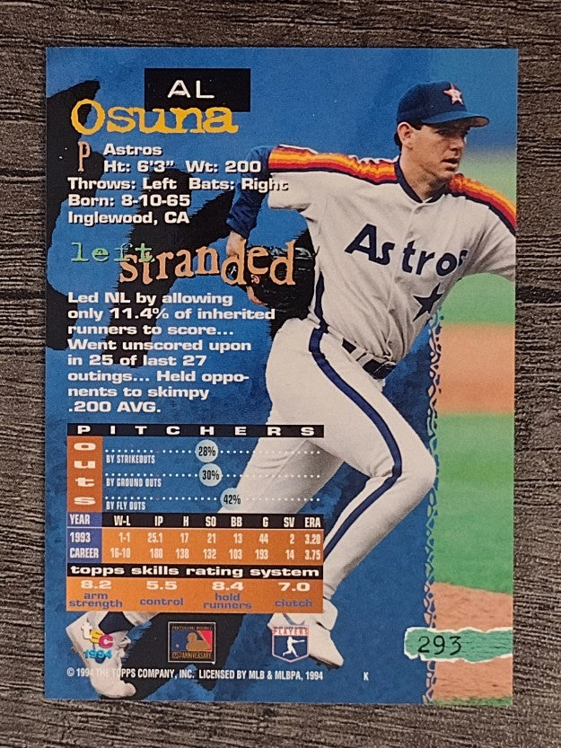 1994 Stadium Club #293 Al Osuna