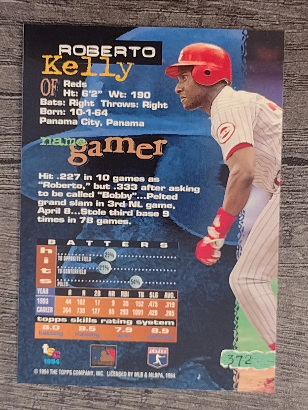 1994 Stadium Club #372 Roberto Kelly