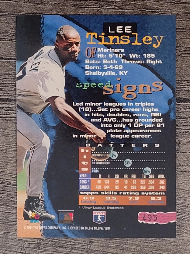 1994 Stadium Club #493 Lee Tinsley