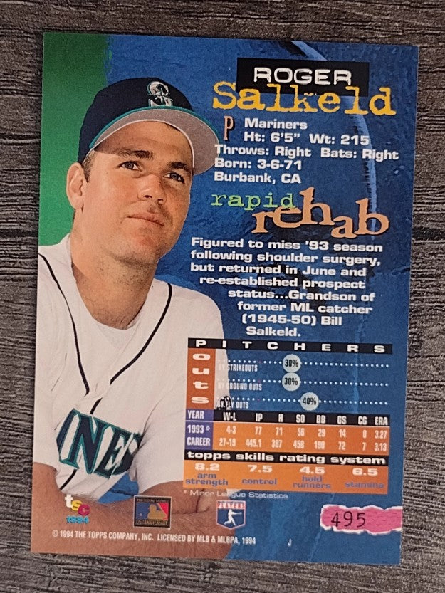 1994 Stadium Club #495 Roger Salkeld