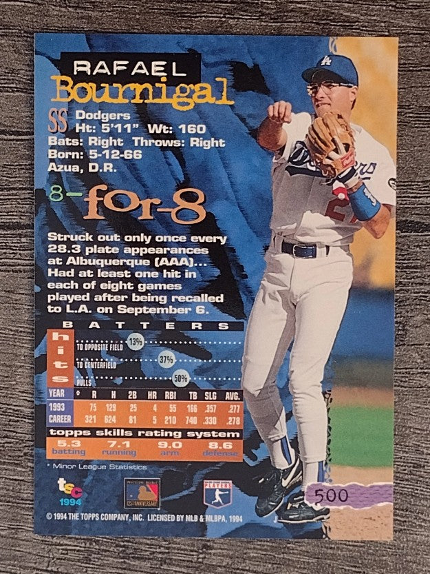 1994 Stadium Club #500 Rafael Bournigal
