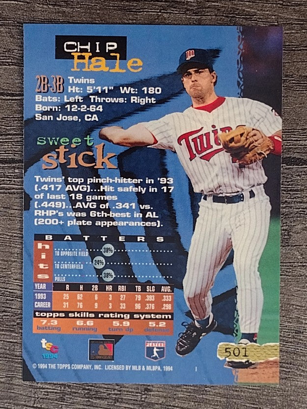 1994 Stadium Club #501 Chip Hale