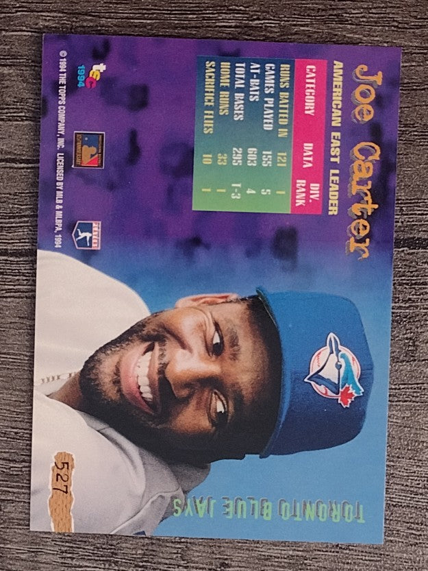 1994 Stadium Club #527 Joe Carter DL