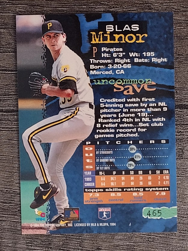 1994 Stadium Club #465 Blas Minor
