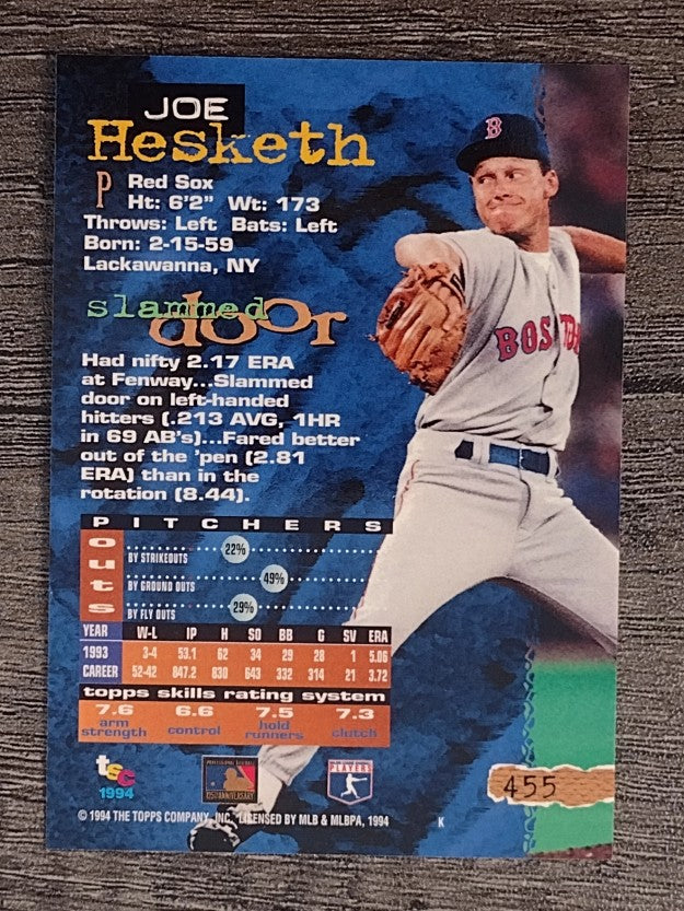 1994 Stadium Club #455 Joe Hesketh