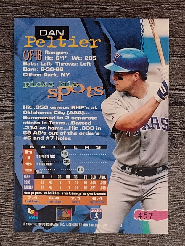 1994 Stadium Club #457 Dan Peltier