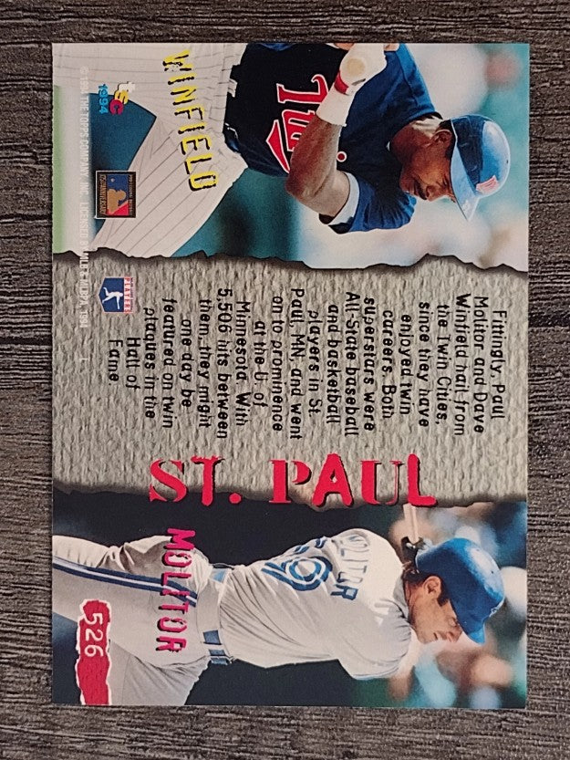 1994 Stadium Club #526 Paul Molitor TALE