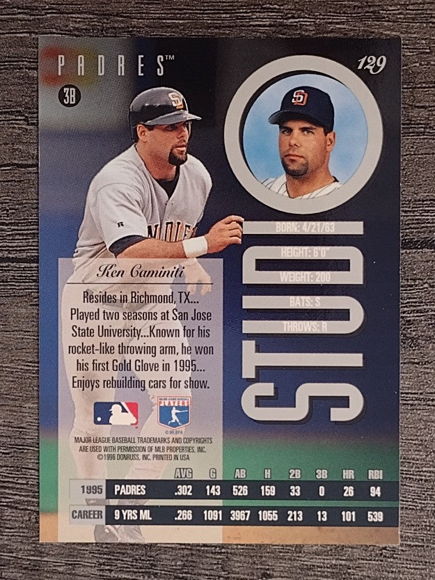 1996 Studio #129 Ken Caminiti