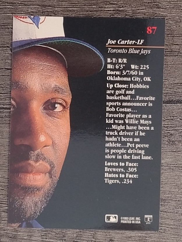1993 Studio #87 Joe Carter