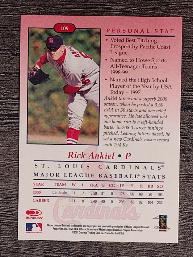 2001 Studio #109 Rick Ankiel