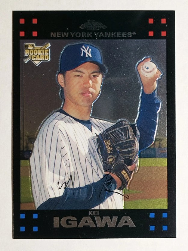 2007 Topps Chrome #322a Kei Igawa RC