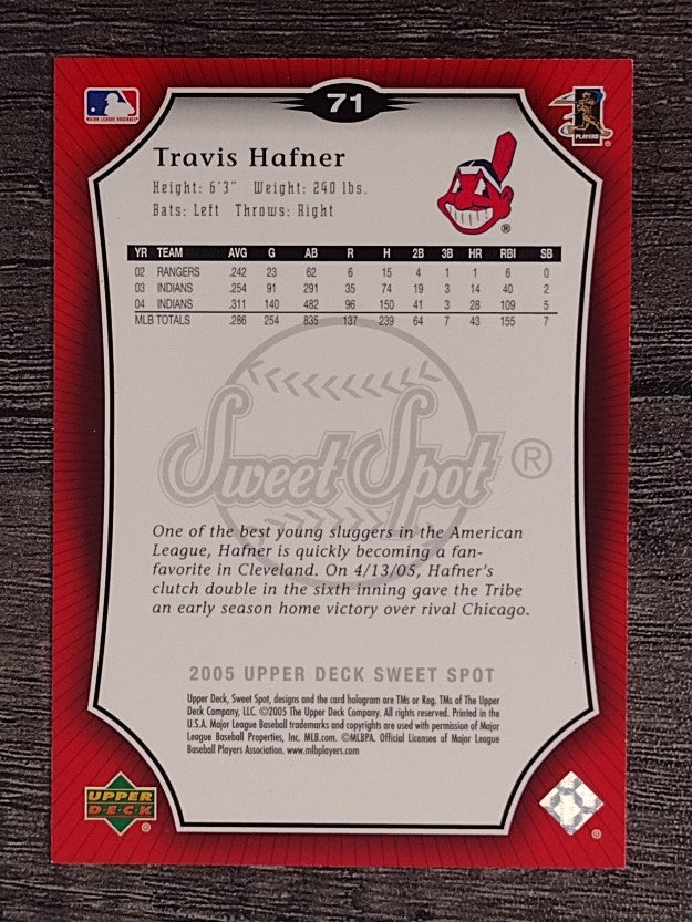 2005 Sweet Spot #71 Travis Hafner