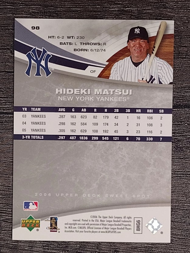 2006 Sweet Spot #98 Hideki Matsui