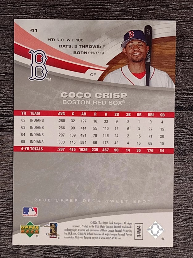 2006 Sweet Spot #41 Coco Crisp