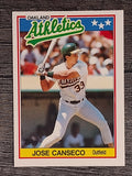 1988 Topps UK Minis #10 Jose Canseco