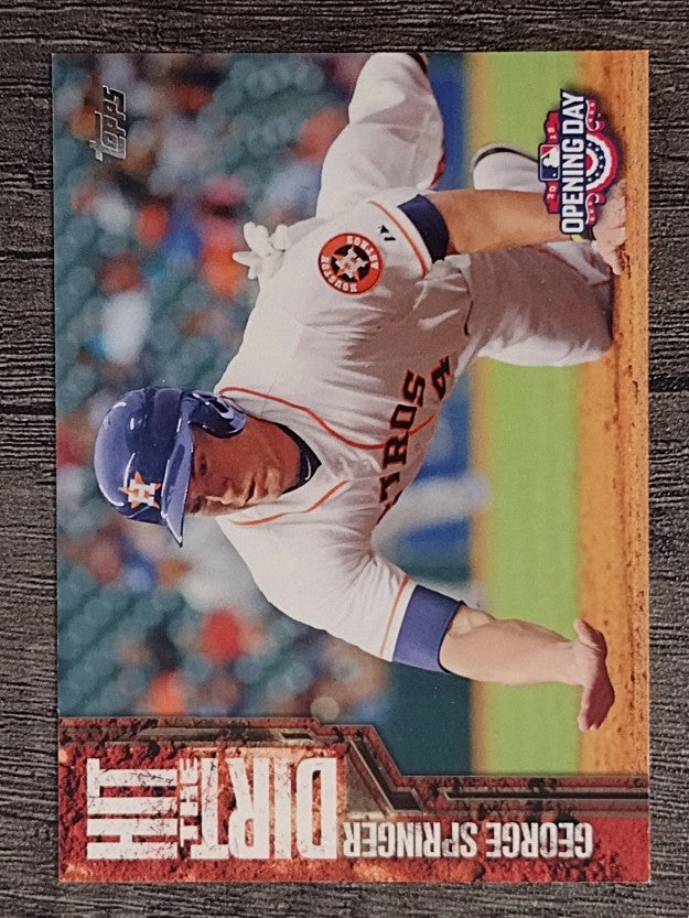 2015 Topps Opening Day Hit the Dirt #HTD09 George Springer