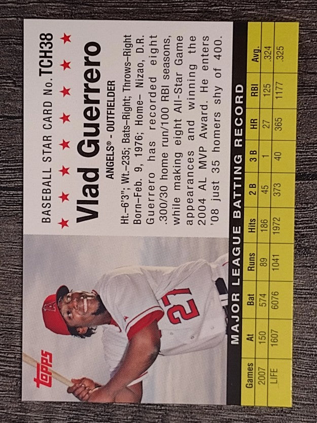 2008 Topps Trading Card History #TCH38 Vladimir Guerrero