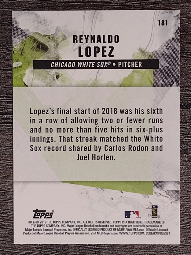 2019 Topps Fire #181 Reynaldo Lopez