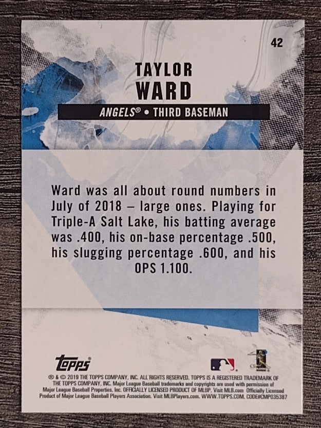 2019 Topps Fire #42 Taylor Ward RC