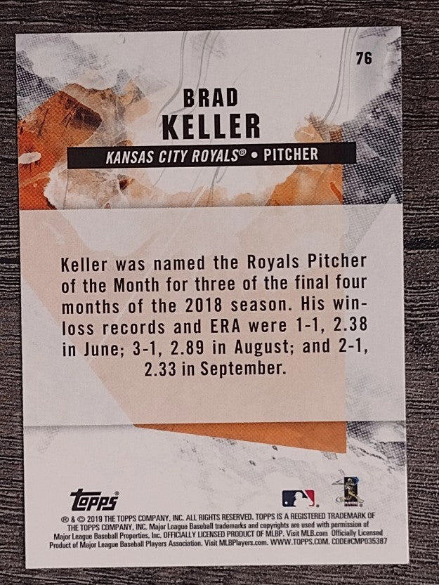 2019 Topps Fire #76 Brad Keller RC