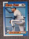1990 Topps #201 Cito Gaston MG