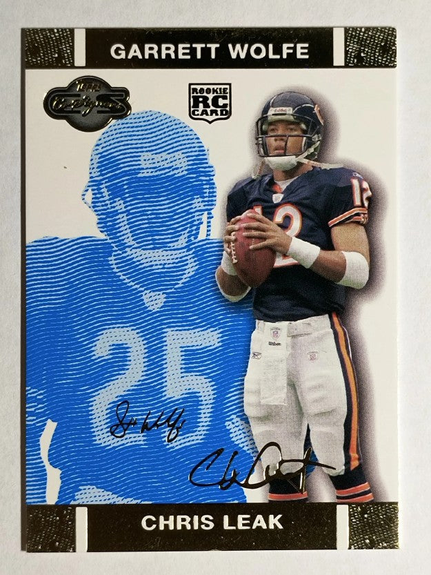 2007 Topps Co-Signers Changing Faces Gold Blue #54A Chris Leak/Garrett Wolfe