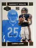 2007 Topps Co-Signers Changing Faces Gold Blue #54A Chris Leak/Garrett Wolfe