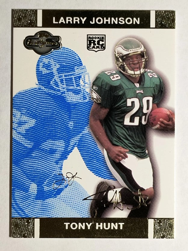 2007 Topps Co-Signers Changing Faces Gold Blue #66B Tony Hunt/Larry Johnson