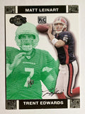 2007 Topps Co-Signers Changing Faces Gold Green #53B Trent Edwards/Matt Leinart