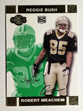 2007 Topps Co-Signers Changing Faces Gold Green #87B Robert Meachem/Reggie Bush