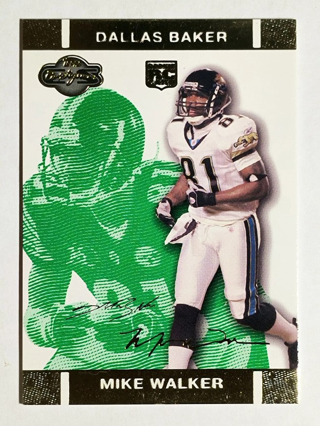 2007 Topps Co-Signers Changing Faces Gold Green #90A Mike Walker/Dallas Baker