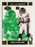 2007 Topps Co-Signers Changing Faces Gold Green #90A Mike Walker/Dallas Baker