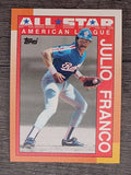 1990 Topps #386 Julio Franco AS