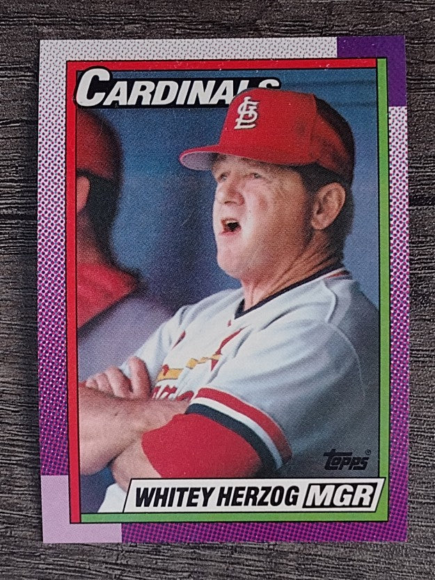 1990 Topps #261 Whitey Herzog MG