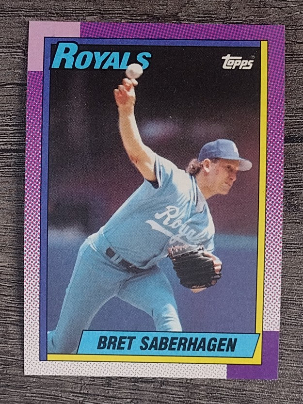 1990 Topps #350 Bret Saberhagen