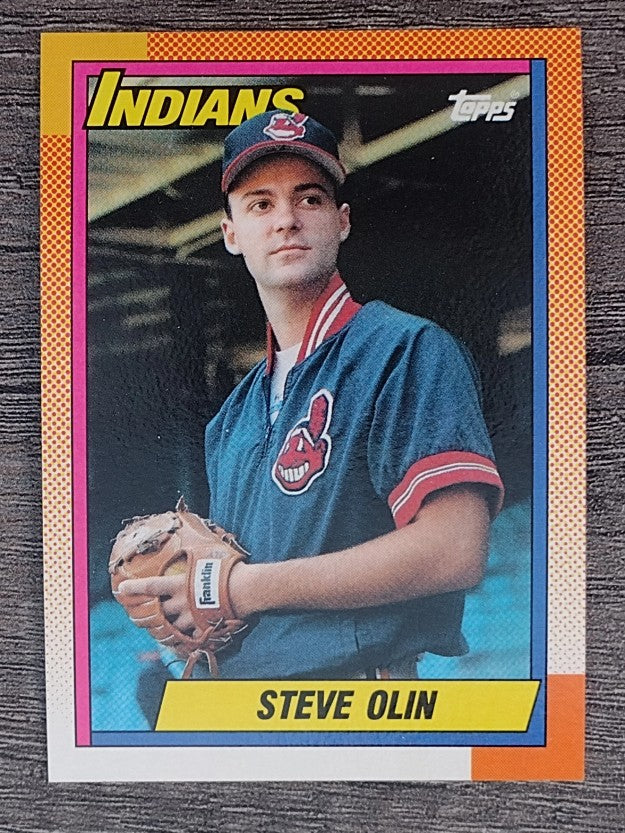 1990 Topps #433 Steve Olin RC