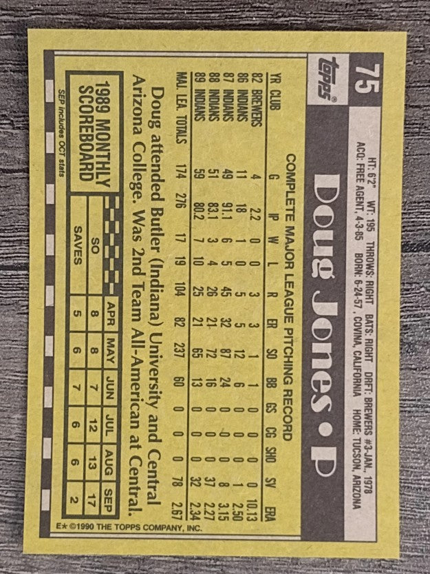 1990 Topps #75 Doug Jones